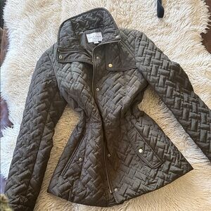 Cole Haan Women's Olive Quilted Utility Jacket